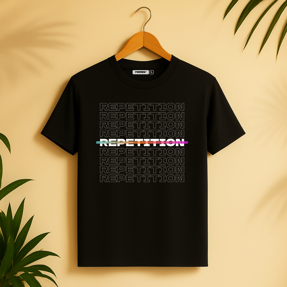Repetition T-Shirt. Premium Polyester Streetwear Tee.