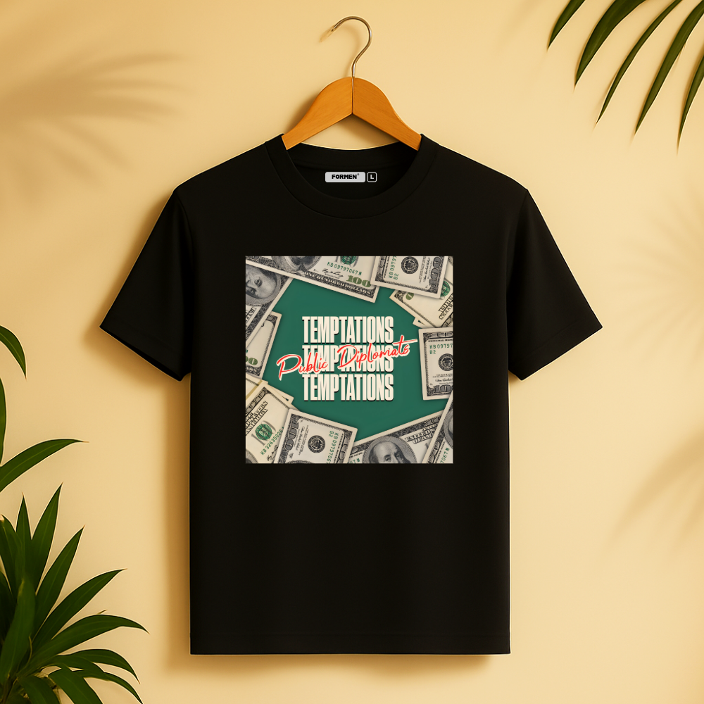 Temptations T-Shirt. Premium Polyester Streetwear Tee.