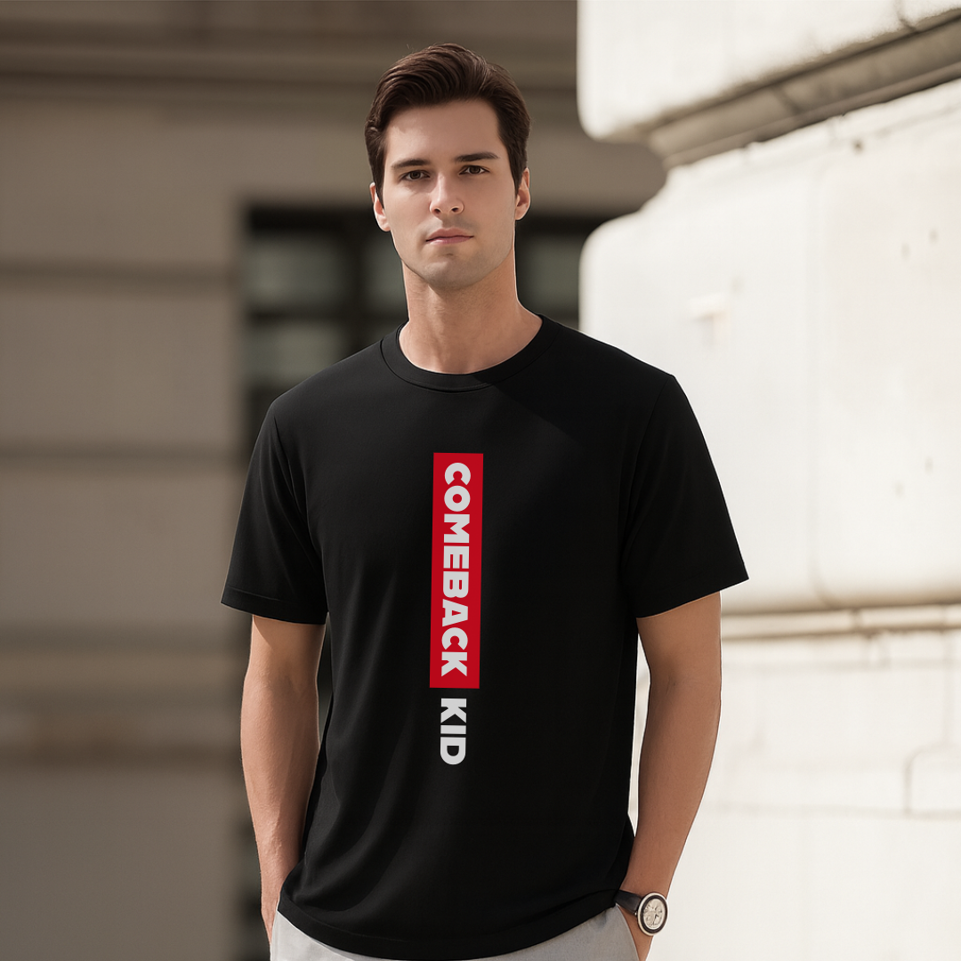 Comeback Kid T-Shirt. Premium Polyester Streetwear Tee
