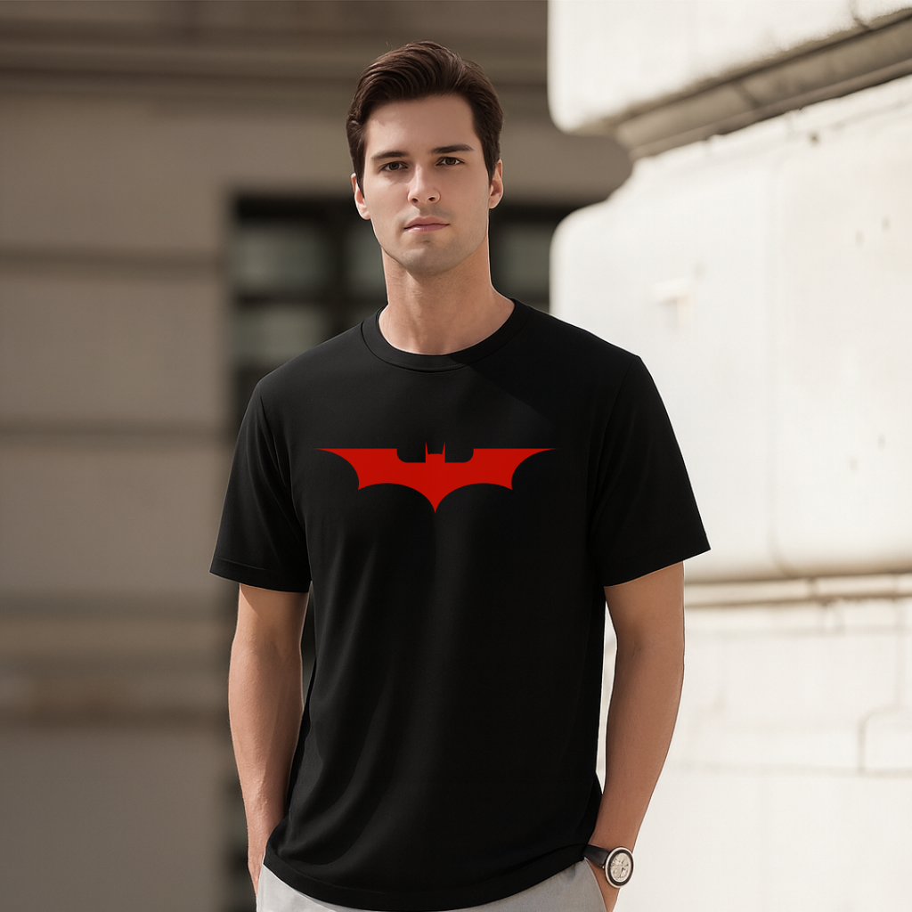 Flying Bat T-Shirt. Premium Polyester Streetwear Tee.