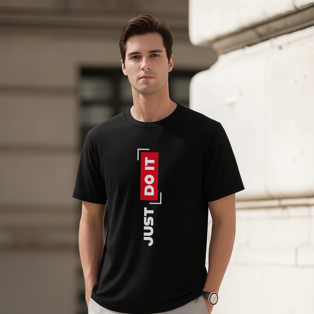 Just Do It T-Shirt. Premium Polyester Streetwear Tee