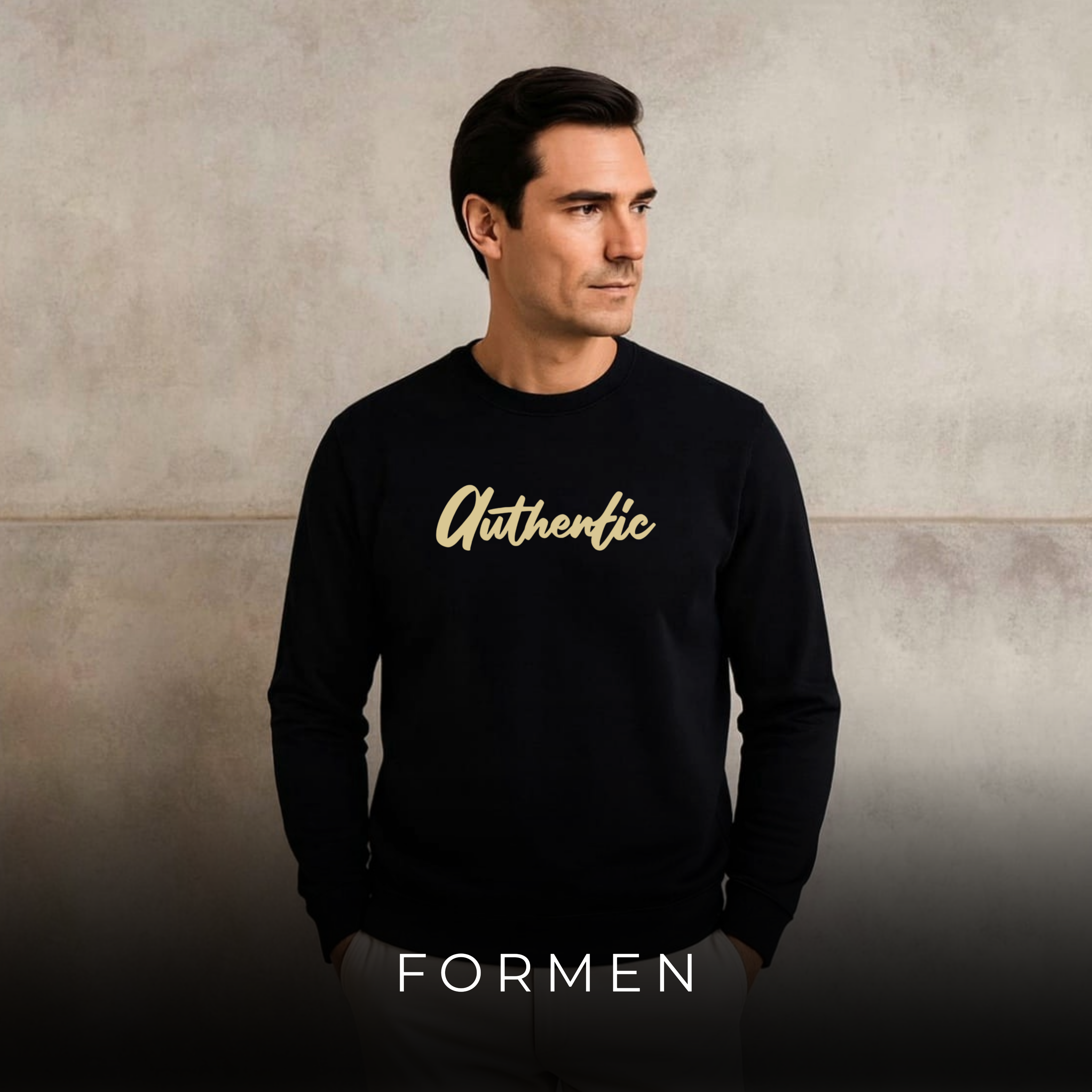 Authentic Sweatshirt. Premium Luxury Streetwear Sweatshirt for Winter.