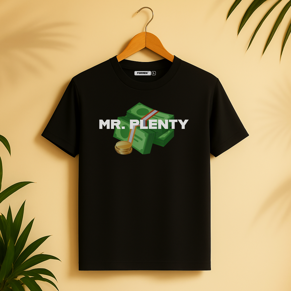 Mr. Plenty T-Shirt. Premium Polyester Streetwear Tee