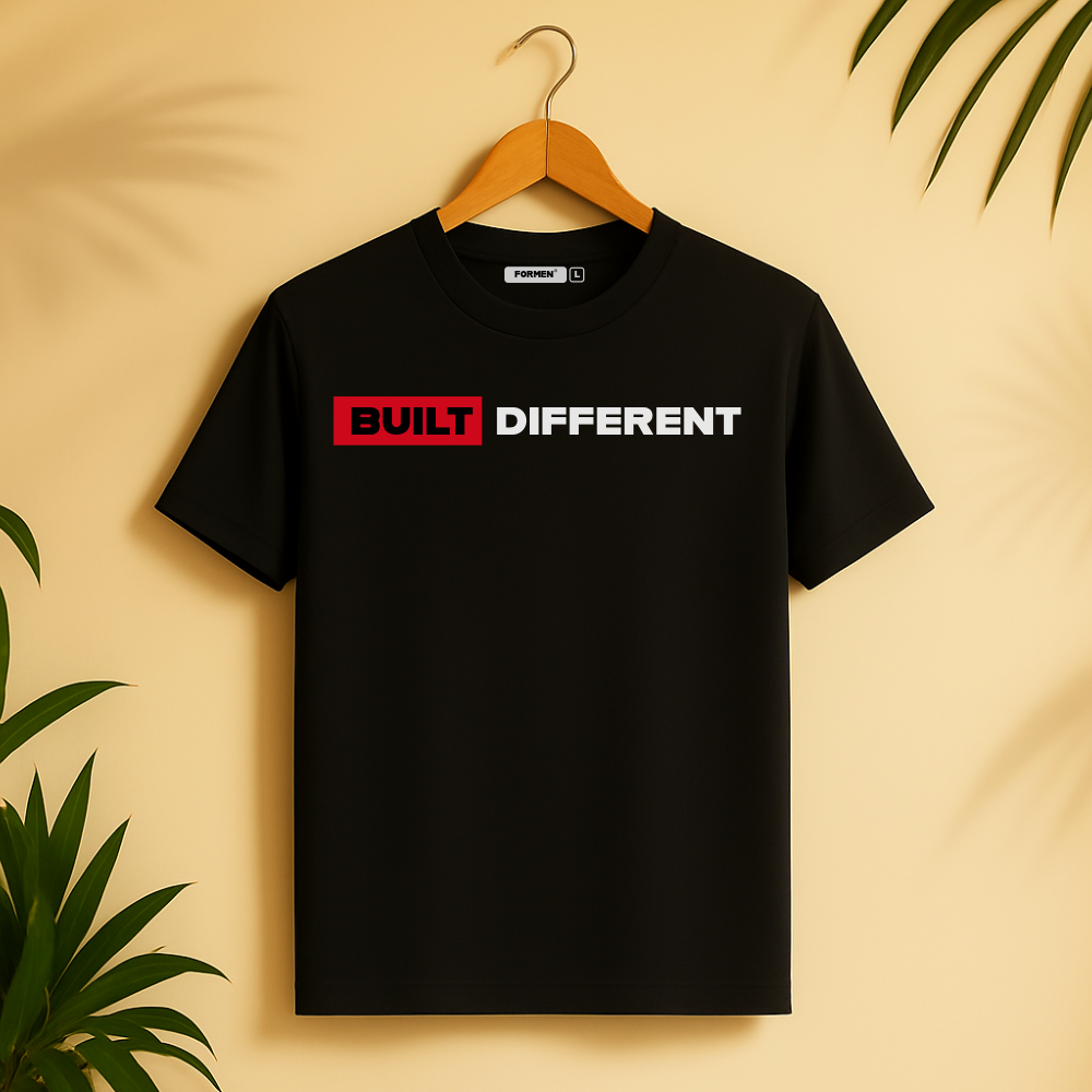 Built Different T-Shirt. Premium Polyester Streetwear Tee