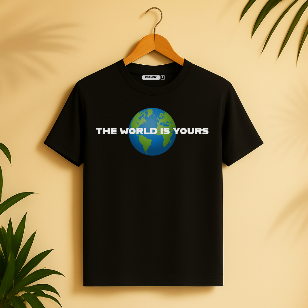 The World is Yours T-Shirt. Premium Polyester Streetwear Tee