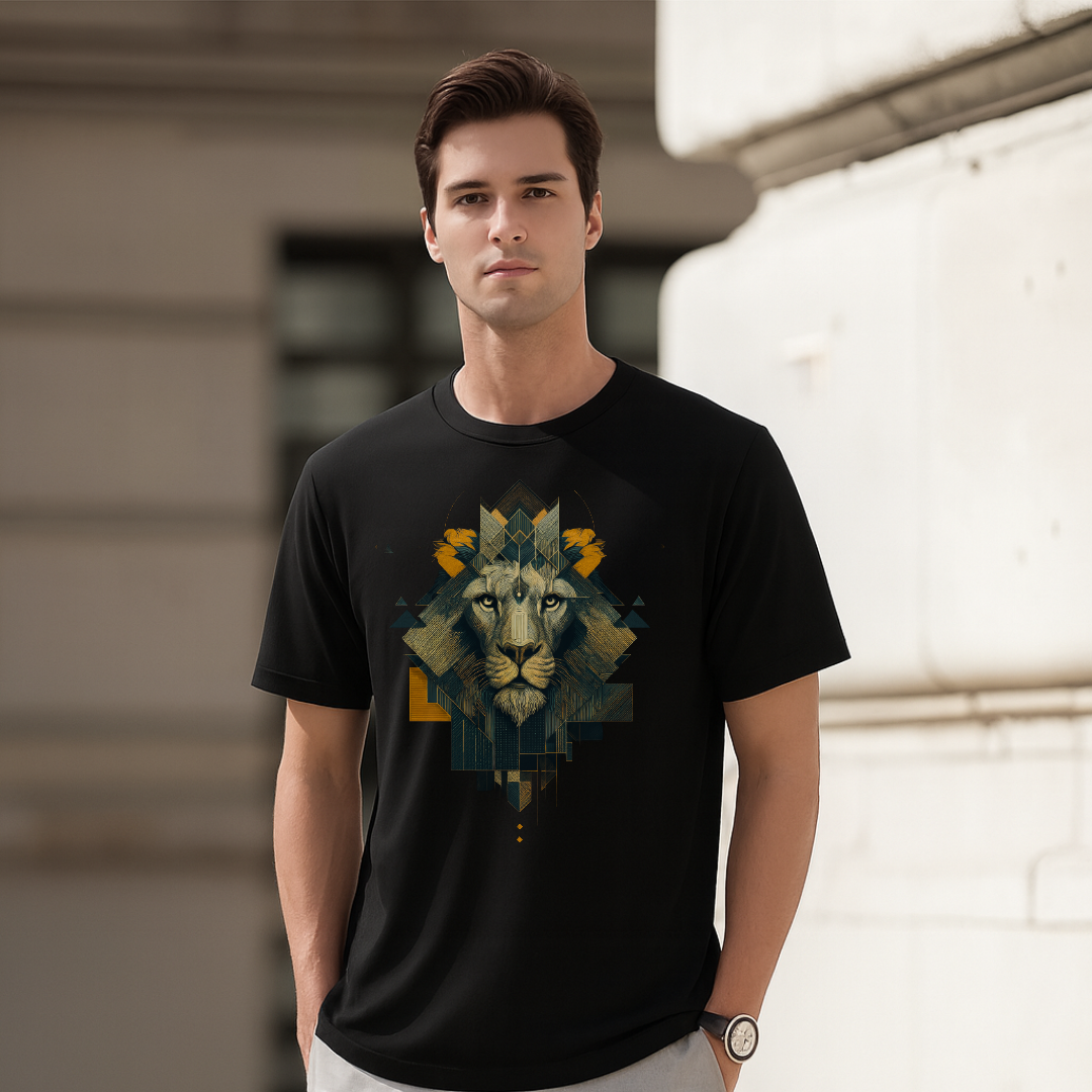 Lion T-Shirt. Premium Polyester Streetwear Tee.