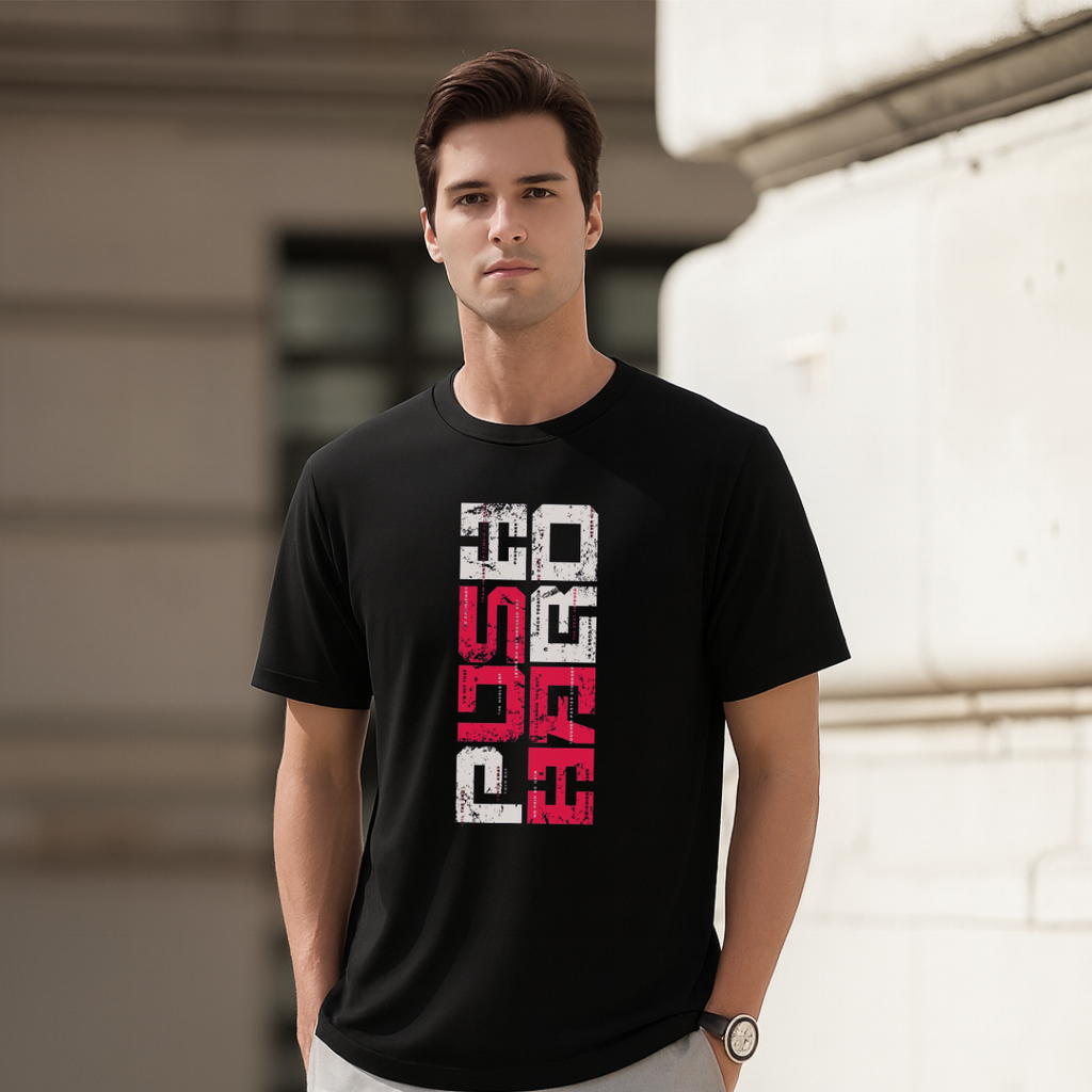 Push Hard T-Shirt. Premium Polyester Streetwear Tee.