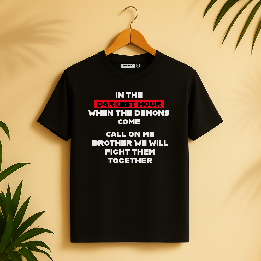 In The Darkest Hour T-Shirt. Premium Polyester Streetwear Tee
