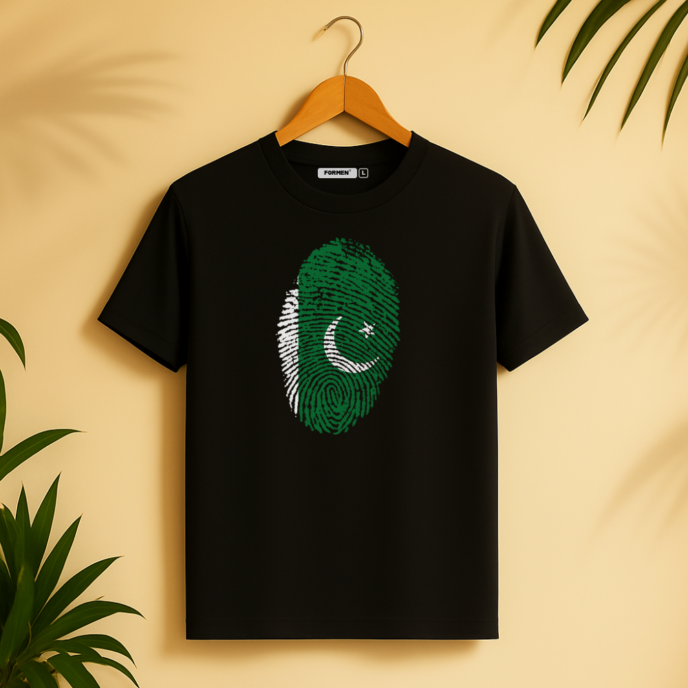 Fingerprint T-Shirt. Premium Polyester Streetwear Tee