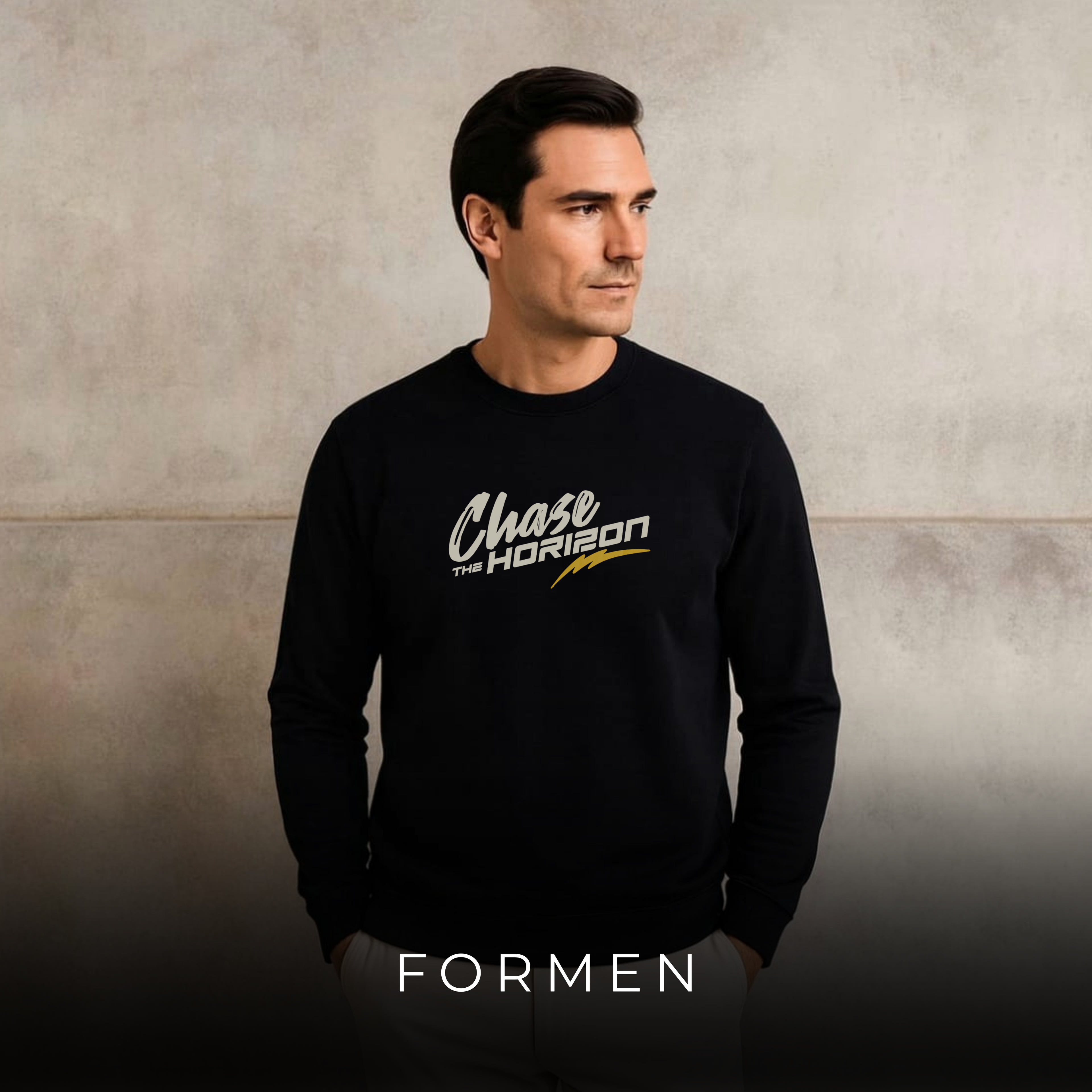 Chase The Horizon Sweatshirt. Premium Luxury Streetwear Sweatshirt for Winter.