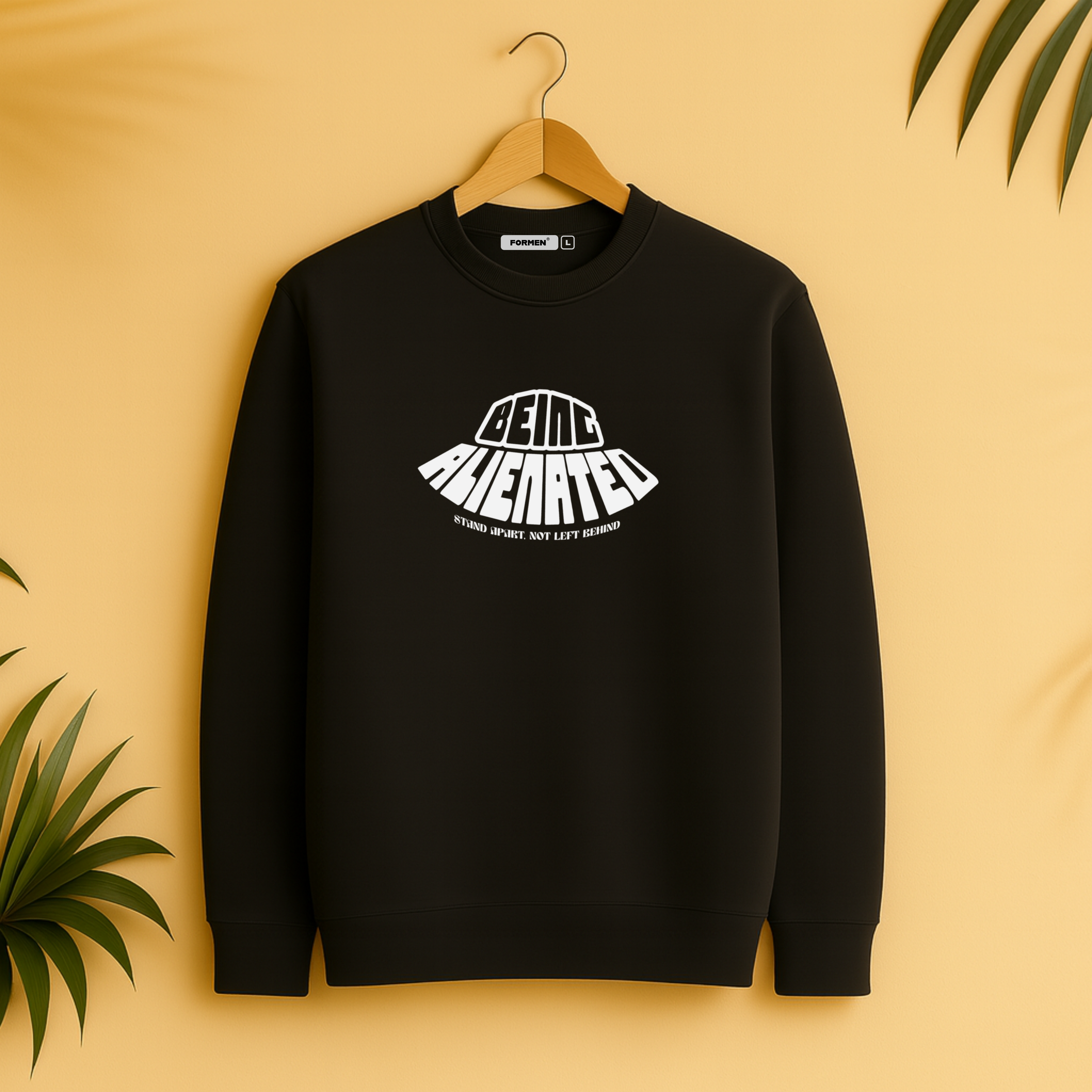 Being Alienated Sweatshirt. Premium Luxury Streetwear Sweatshirt for Winter.