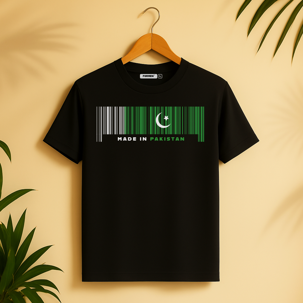 Made in Pakistan T-Shirt. Premium Polyester Streetwear Tee