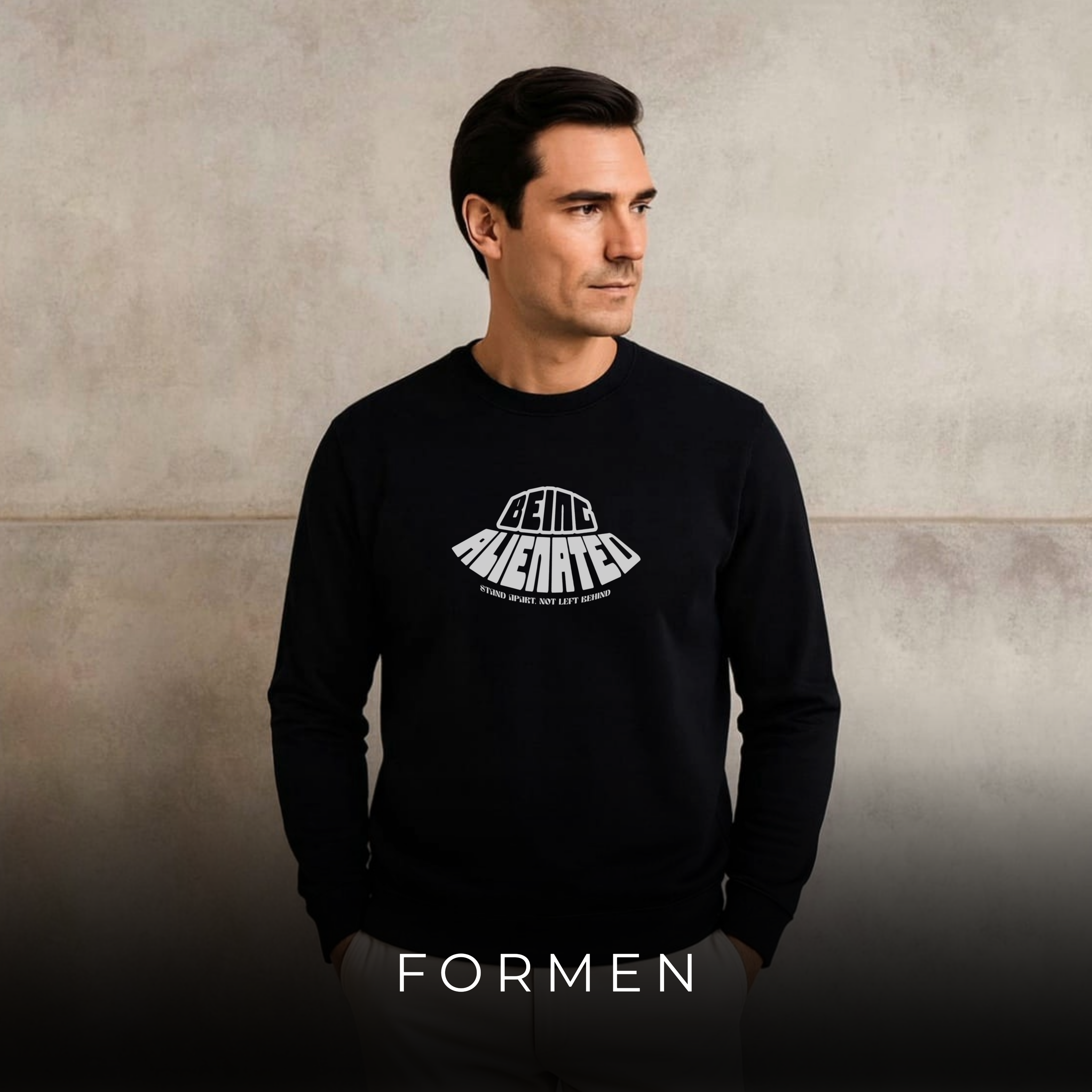 Being Alienated Sweatshirt. Premium Luxury Streetwear Sweatshirt for Winter.