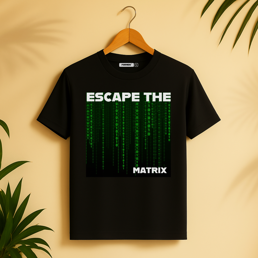Escape The Matrix T-Shirt. Premium Polyester Streetwear Tee