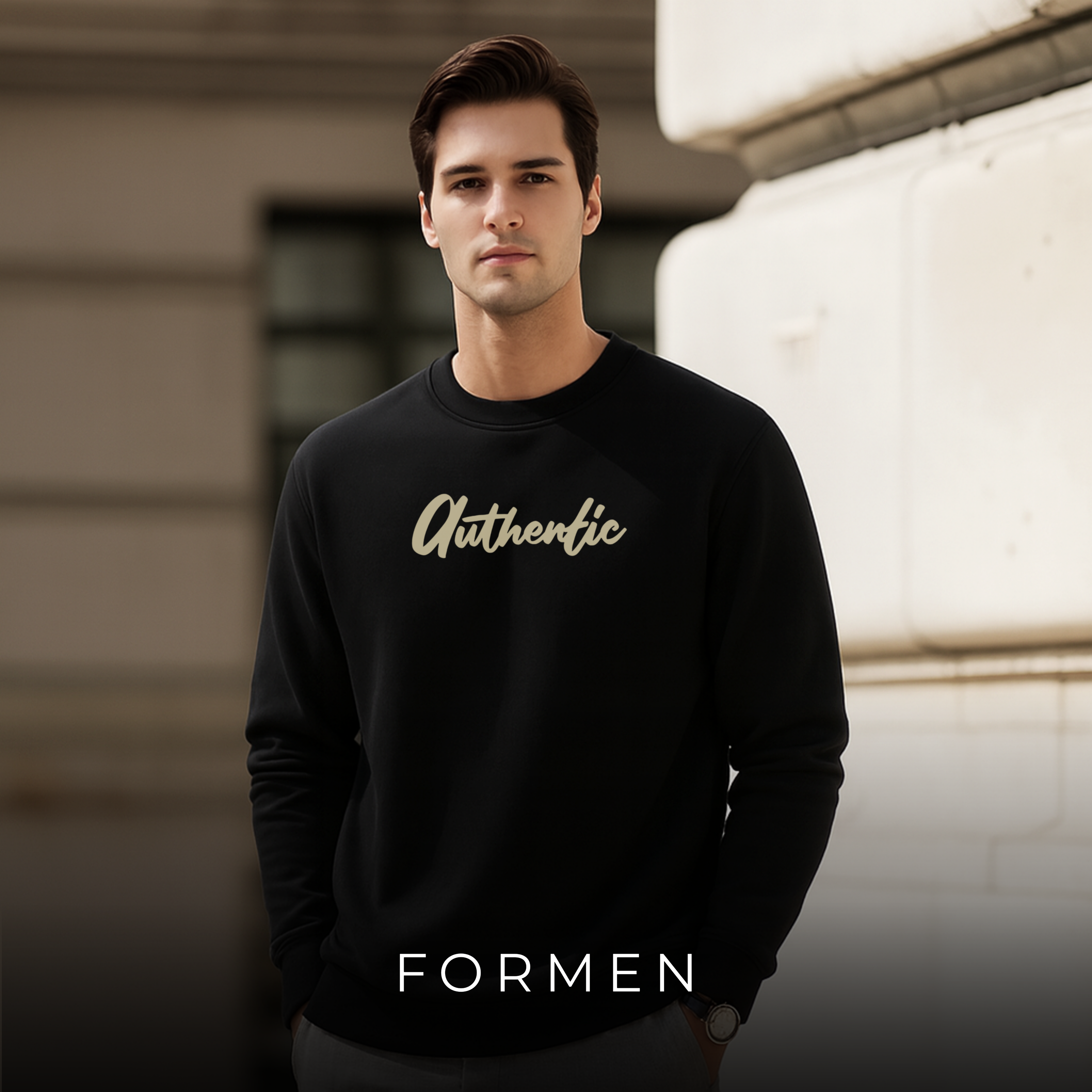 Authentic Sweatshirt. Premium Luxury Streetwear Sweatshirt for Winter.