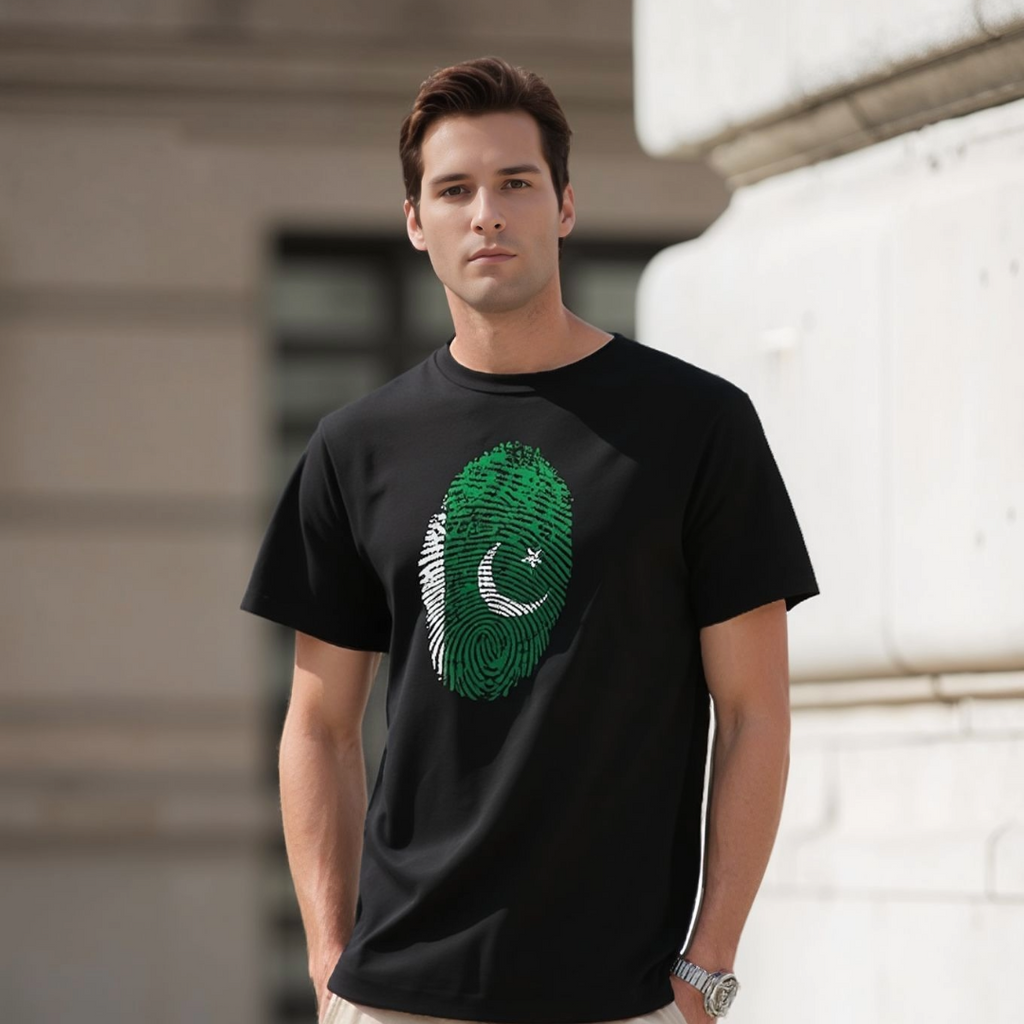 Fingerprint T-Shirt. Premium Polyester Streetwear Tee