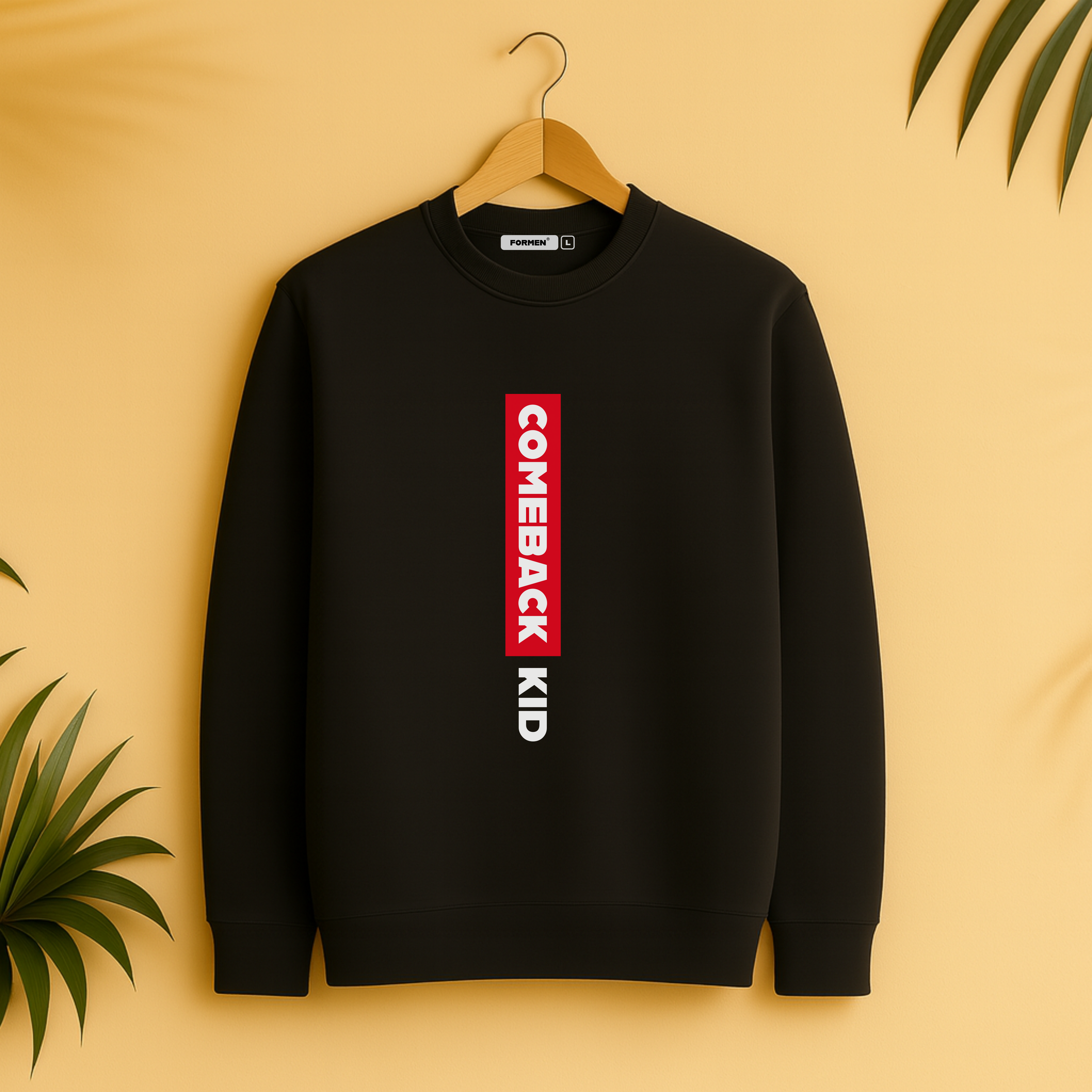 Comeback Kid Sweatshirt. Premium Luxury Streetwear Sweatshirt for Winter.