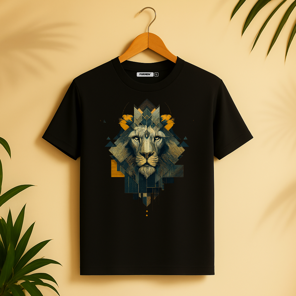 Lion T-Shirt. Premium Polyester Streetwear Tee.