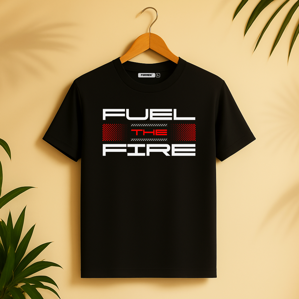 Fuel The Fire T-Shirt. Premium Polyester Streetwear Tee.