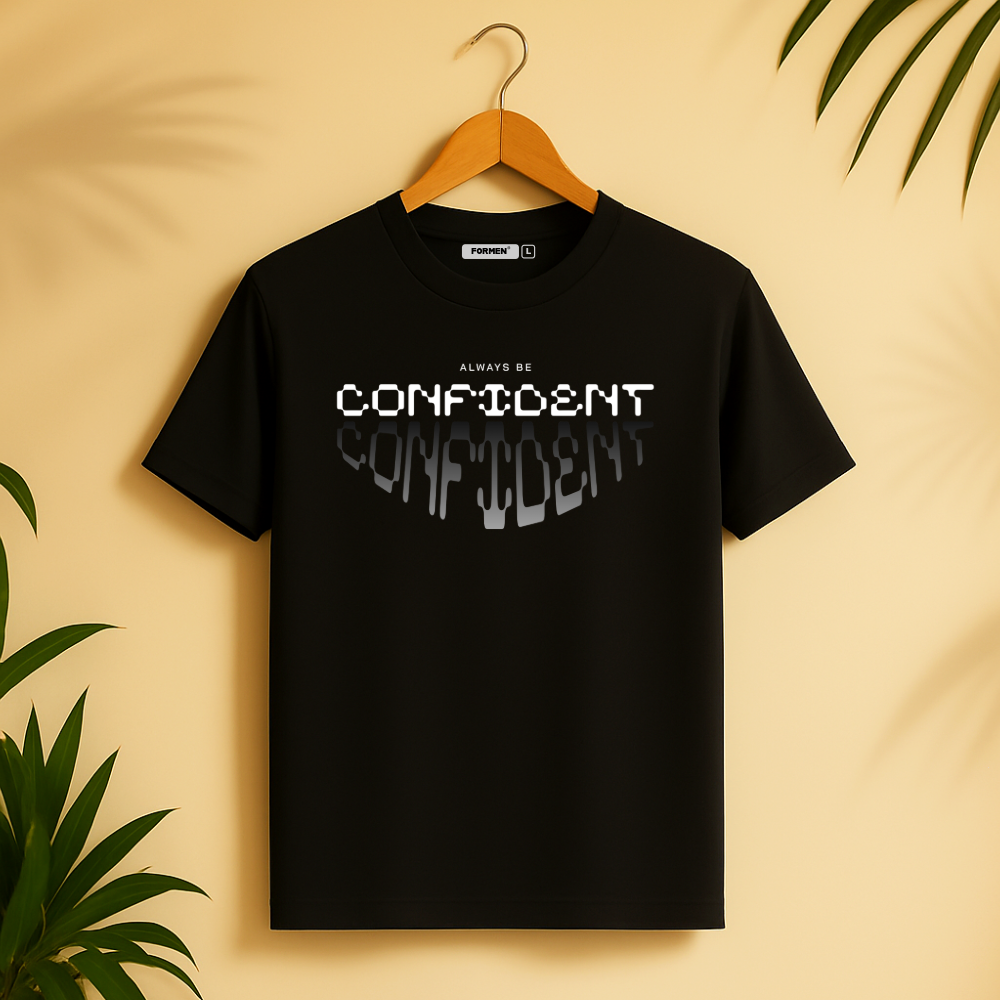 Confident  T-Shirt. Premium Polyester Streetwear Tee.