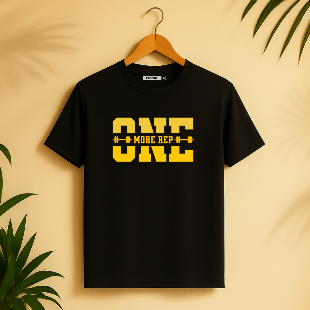 One More Rep T-Shirt. Premium Polyester Streetwear Tee.
