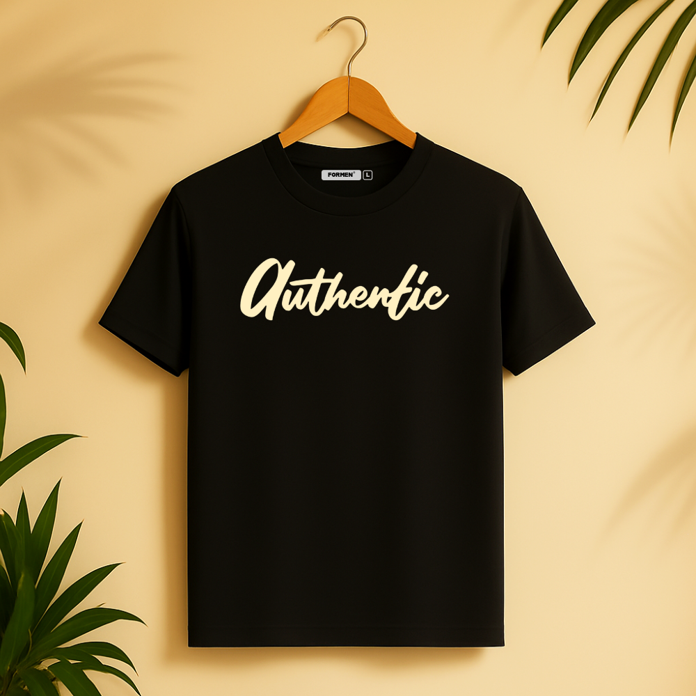 Authentic T-Shirt. Premium Polyester Streetwear Tee.