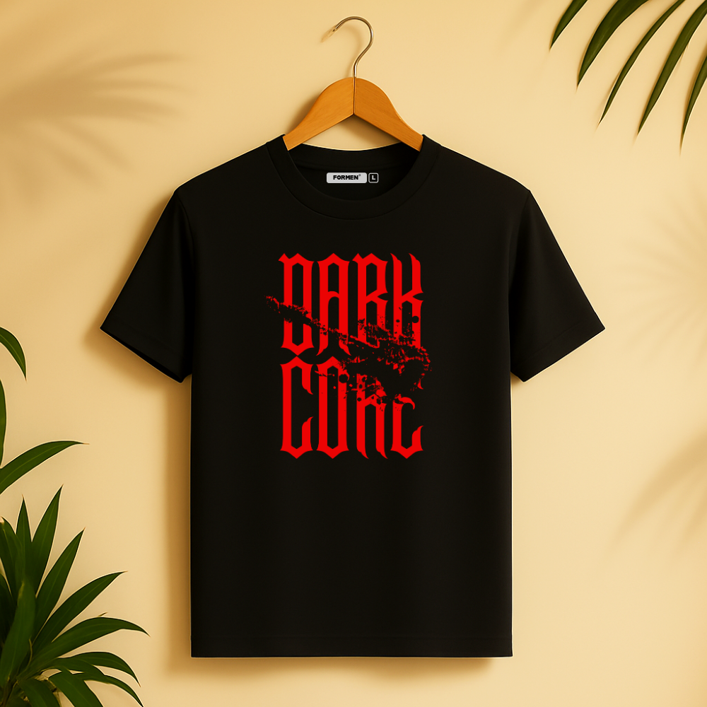 Dark Core T-Shirt. Premium Polyester Streetwear Tee.