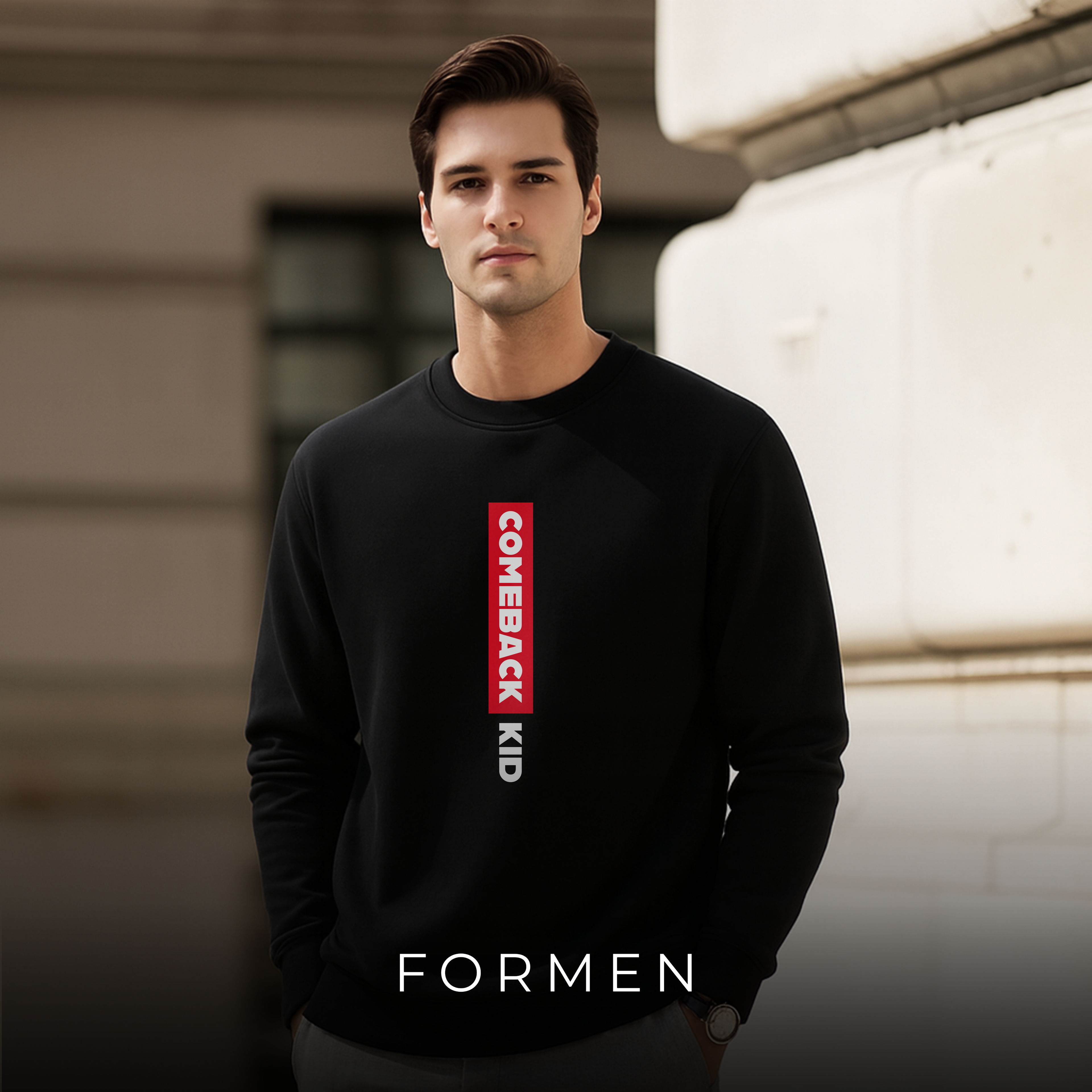 Comeback Kid Sweatshirt. Premium Luxury Streetwear Sweatshirt for Winter.
