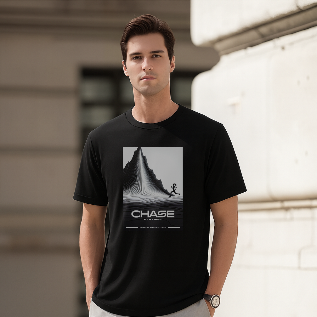 Chase Your Dream T-Shirt. Premium Polyester Streetwear Tee.