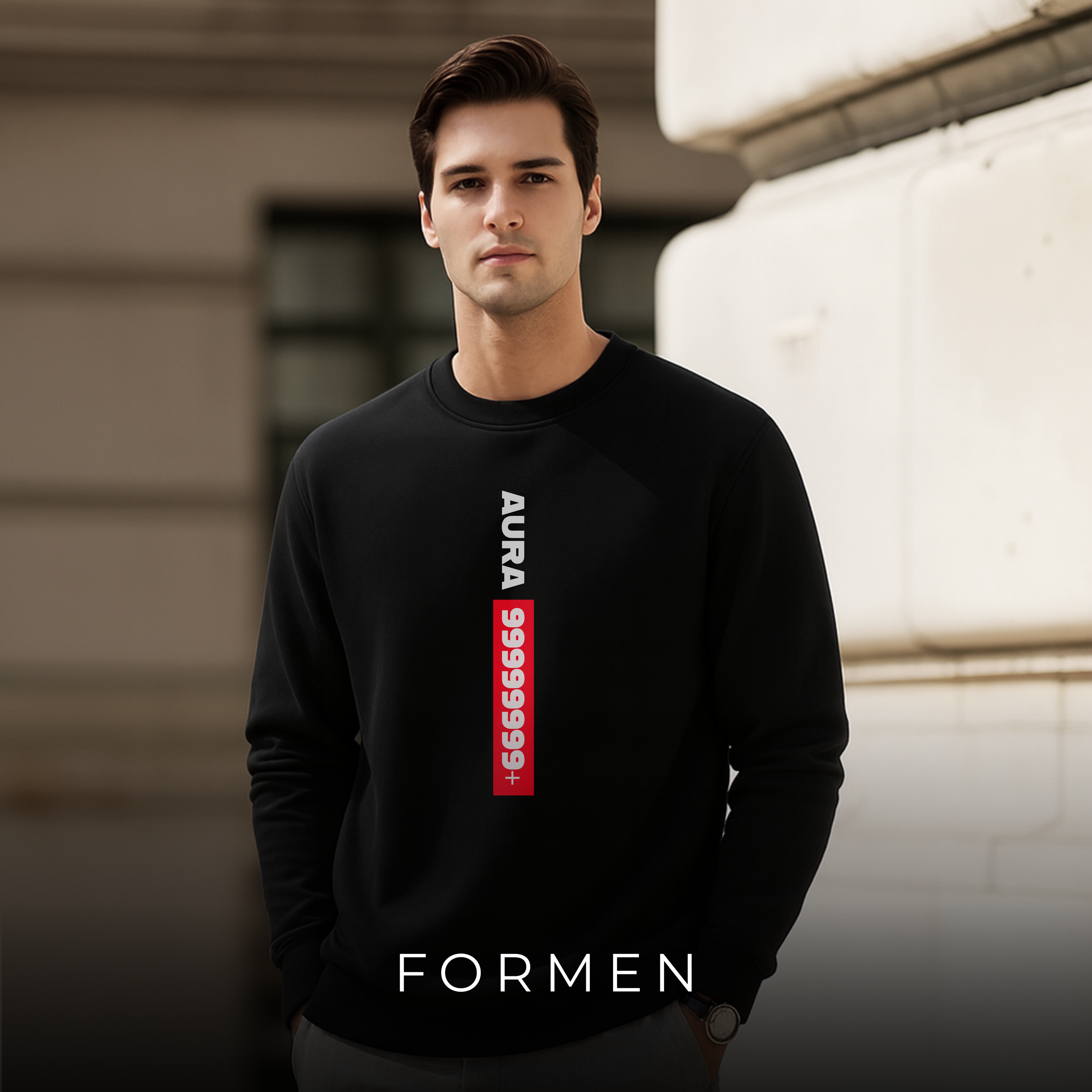 Aura Sweatshirt. Premium Luxury Streetwear Sweatshirt for Winter.